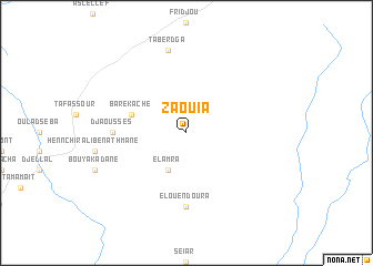map of Zaouia