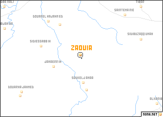 map of Zaouia