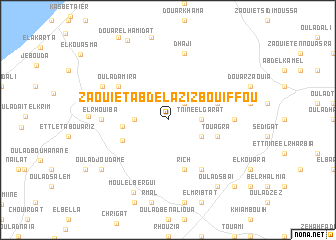 map of Zaouiet Abd el Aziz Bou Iffou