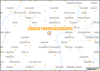 map of Zaouiet Ahmed es Sounni