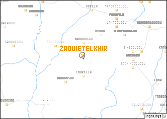 map of Zaouiet el Khir