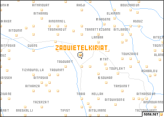 map of Zaouiet el Kiriat