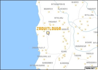 map of Zaouit Louda