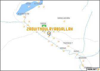 map of Zaouit Moulay Abdallah