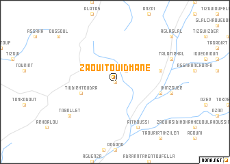 map of Zaouit Ouidmane