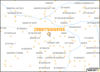 map of Zaouit Sidi Driss