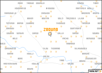 map of Zaouna