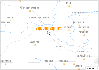 map of Zaovrazhnaya