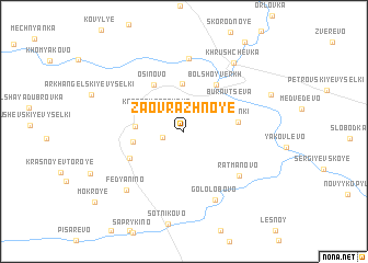 map of Zaovrazhnoye