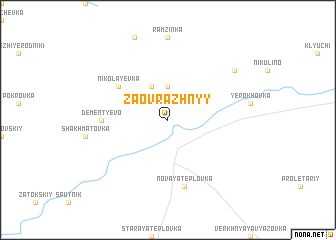 map of Zaovrazhnyy