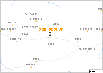 map of Zaovrazh\