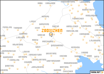 map of Zaoxizhen