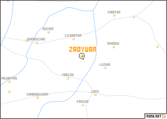 map of Zaoyuan