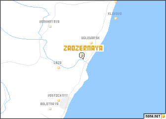 map of Zaozernaya