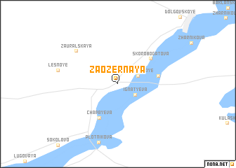 map of Zaozërnaya