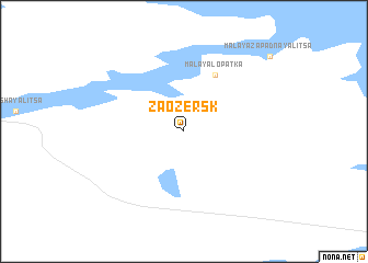 map of Zaozersk