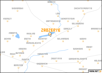 map of Zaozër\