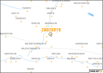 map of Zaozër\