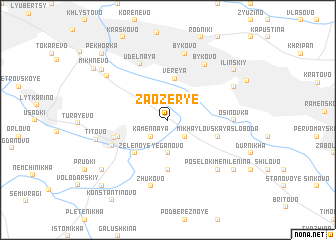 map of Zaozer\