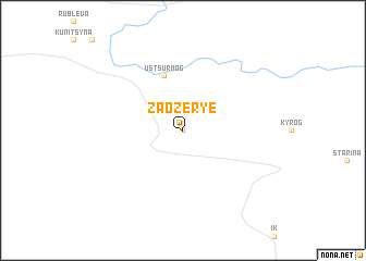 map of Zaozër\