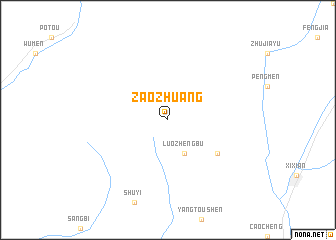 map of Zaozhuang