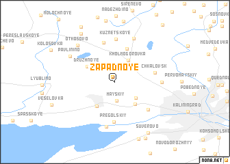 map of Zapadnoye