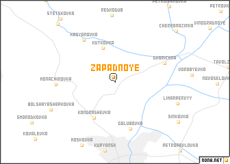 map of Zapadnoye