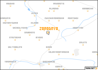 map of Zapadnya