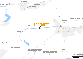 map of Zapadnyy