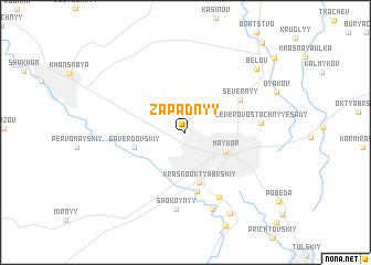 map of Zapadnyy