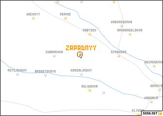 map of Zapadnyy