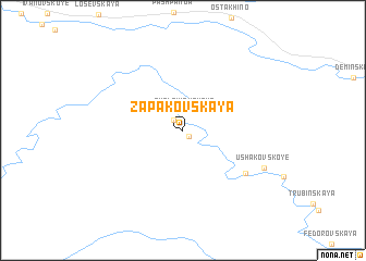 map of Zapakovskaya