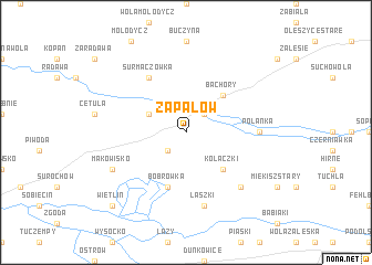 map of Zapałów