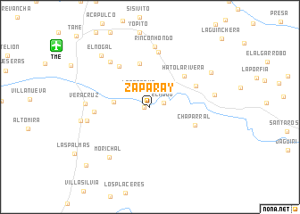 map of Zaparay