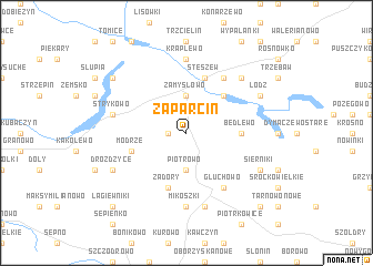 map of Zaparcin