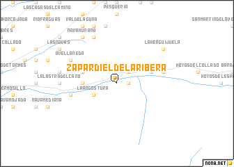 map of Zapardiel de la Ribera