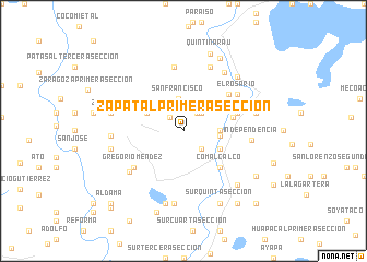 map of Zapatal Primera Sección