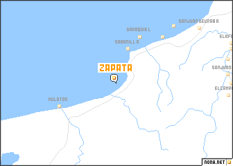 map of Zapata