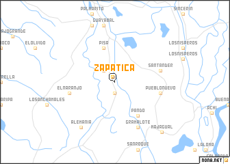 map of Zapatica