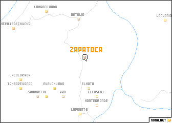 map of Zapatoca