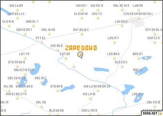 map of Zapędowo