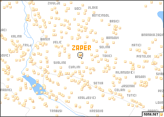 map of Žaper