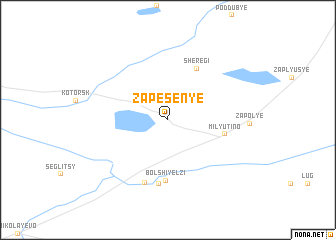 map of Zapesen\