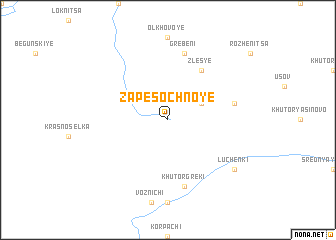 map of Zapesochnoye