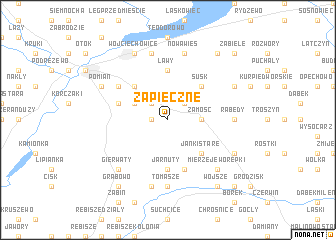 map of Zapieczne