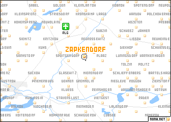 map of Zapkendorf