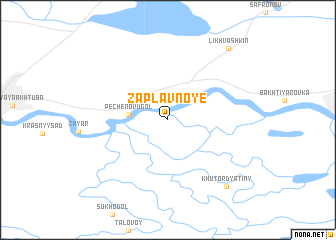 map of Zaplavnoye