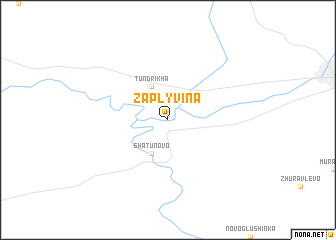 map of Zaplyvina