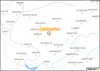 map of Zapodën\