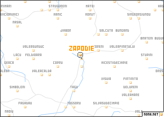 map of Zăpodie